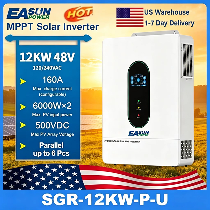 EASUN POWER 120V/110V 12KW hyb - огляд і ціна Grid Tie Inverter Limiter 2000W