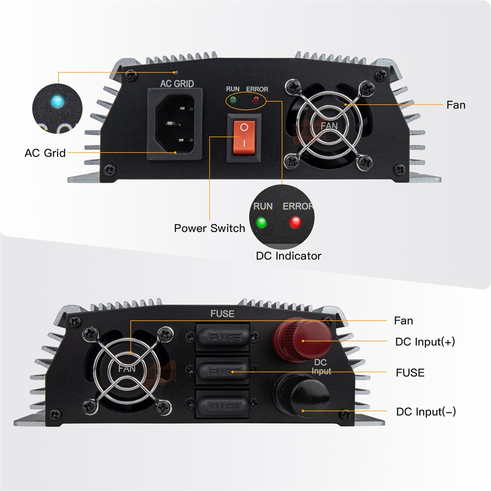 1400W Solar MPPT Micro Inverte - огляд і ціна Micro Inverter 1400W Solar Grid Tie